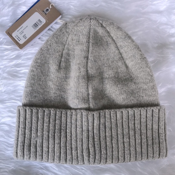 Brand New Patagonia Men's Brodeo Beanie Logo Drifter Grey Recycled Wool & Nylon - Picture 5 of 16